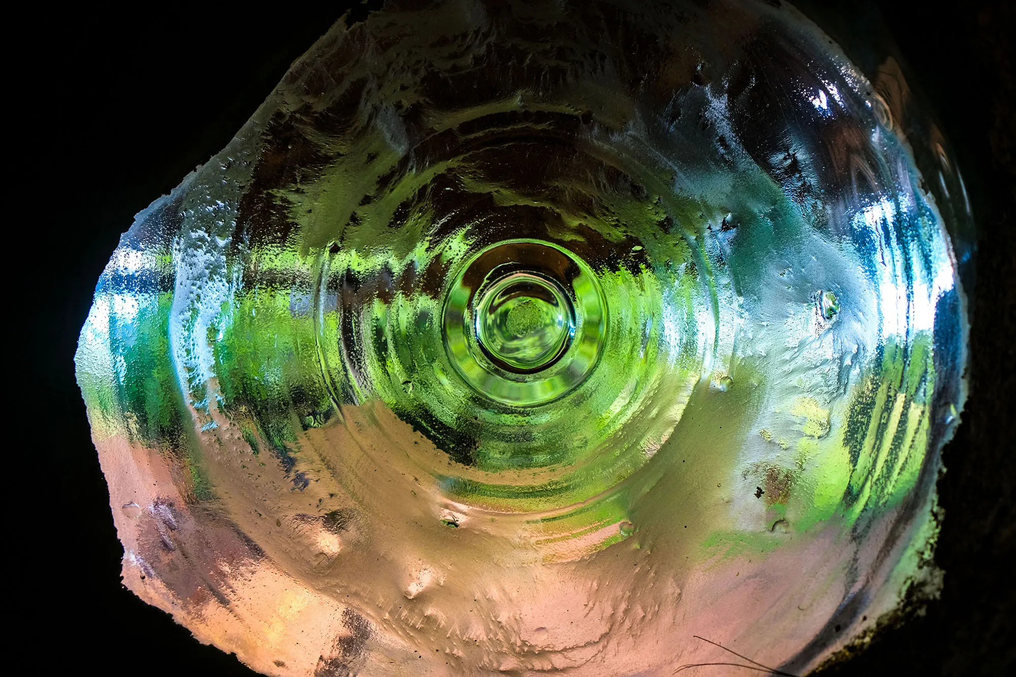Clear turned acrylic part